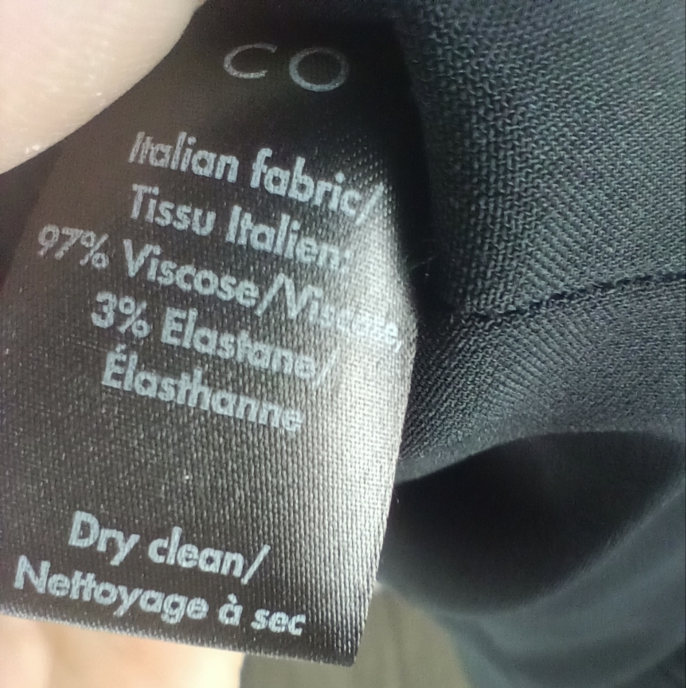 CO Collection Essential Black Pleated Dress Pants Elastic Waist Size XS NWT - Picture 12 of 15